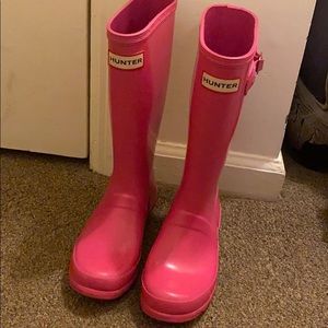 Girls Pink Hunter Rainboots sa 3